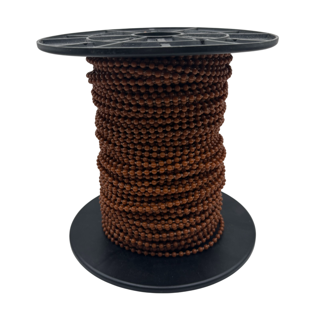 Łańcuszek kulkowy do mechanizmu rolety złoty dąb 3mm / 4,4mm
